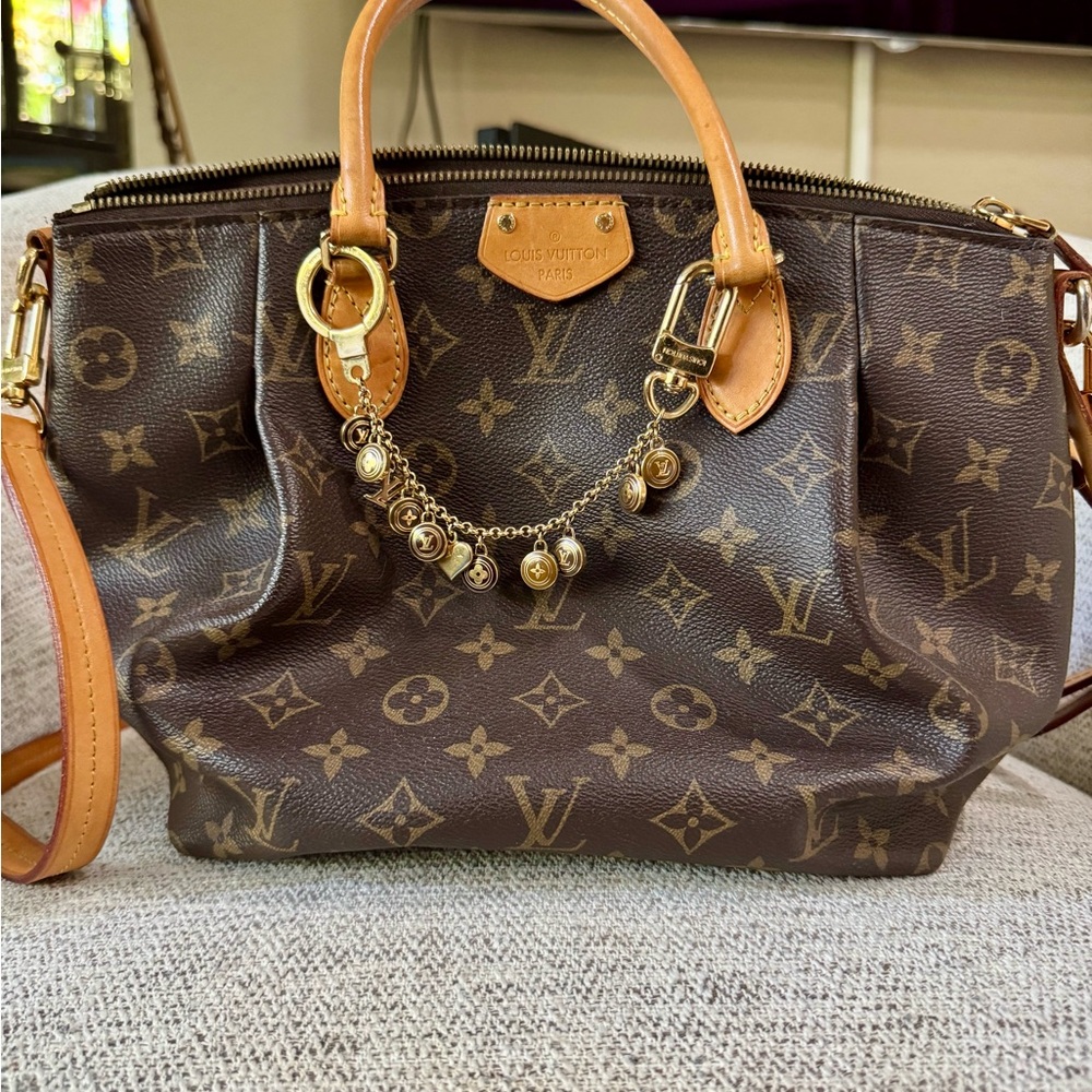 Louis Vuitton Turenne Monogram Cross Body Bag with charms